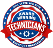 Award Winning Technicians - Badge